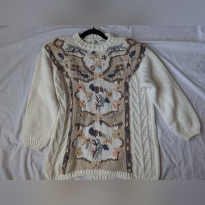 Vintage Hand Knit Sweater Size Medium